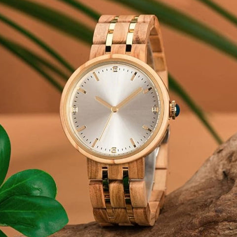 The Daisy Women's Wood Watch