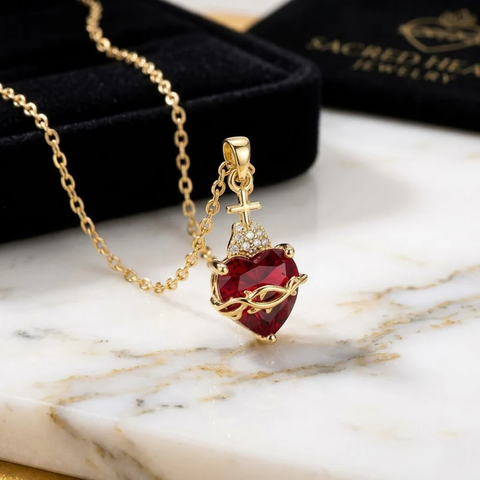 Sacred Heart of Jesus Faith Necklace ⭐