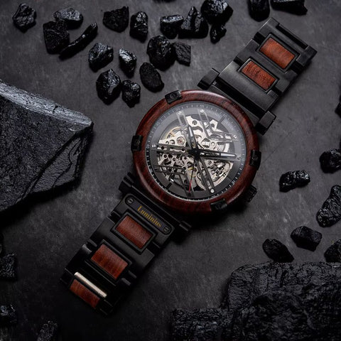 The La Rosa Men's Wood Watch