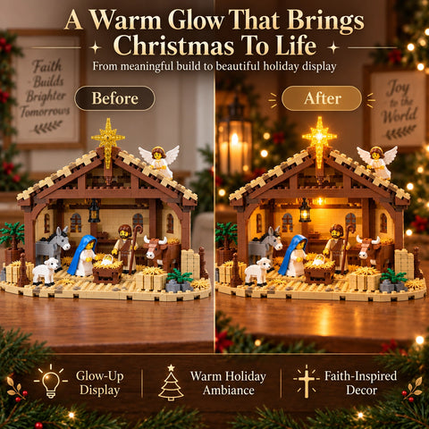 ⏳ 50% OFF – 🌟The Nativity Story Building Block Set