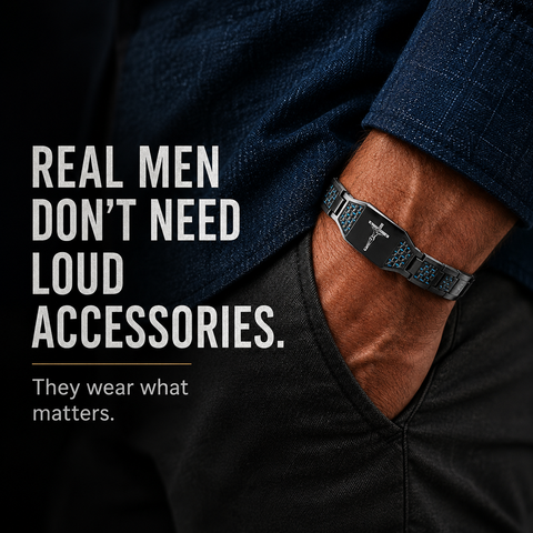 Men’s Jesus Cross Bracelet – Meaningful Faith Gift for Him，Wear Your Faith. Every Day.