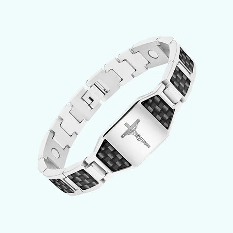 Men's Jesus cross energy bracelet