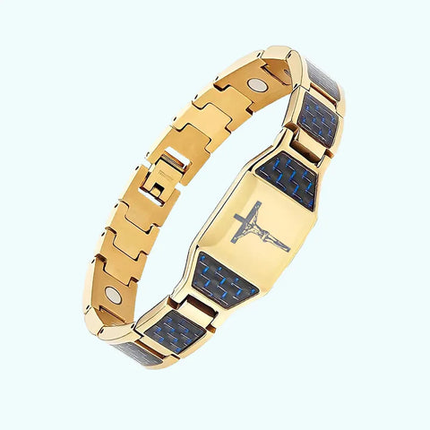 Men's Jesus cross energy bracelet