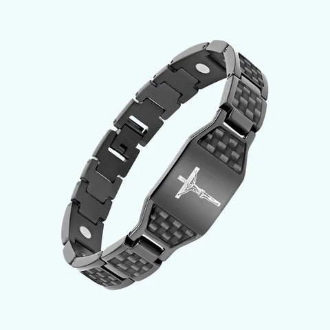 Men's Jesus cross energy bracelet