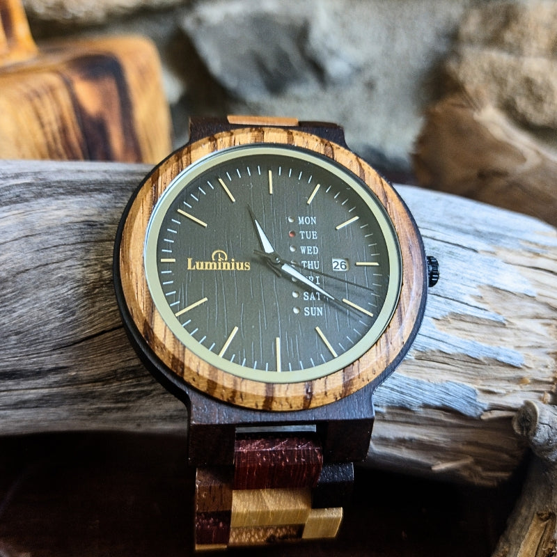 The Saddler Men's Wooden Watch
