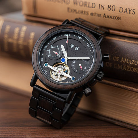 The Aviator Men's Wood Watch
