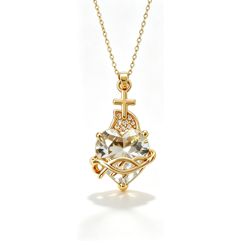 Sacred Heart of Jesus Faith Necklace ⭐
