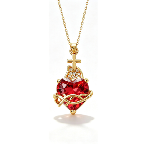 Sacred Heart of Jesus Faith Necklace ⭐