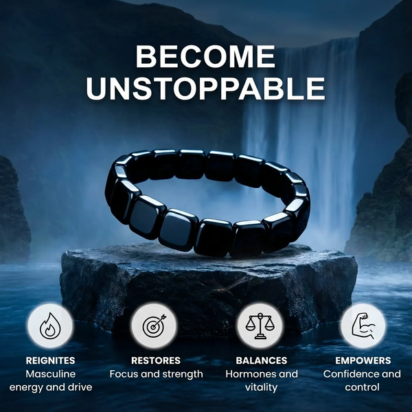 Natural Hematite Energy Bracelet – Balance, Strength & Confidence