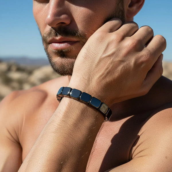 Natural Hematite Energy Bracelet – Balance, Strength & Confidence