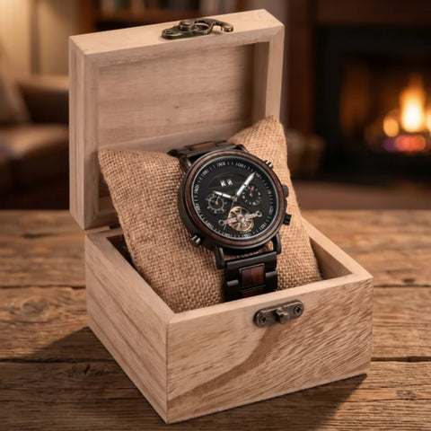 The Aviator Men's Wood Watch