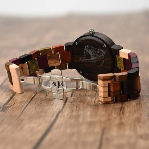 The Saddler Men's Wooden Watch