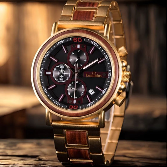 The Camelot Men's Wooden Watch