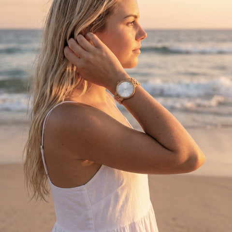The Daisy Women's Wood Watch