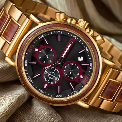 The Camelot Men's Wooden Watch