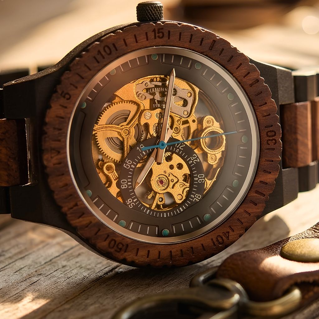 The Biscuit Men's Wooden Watch