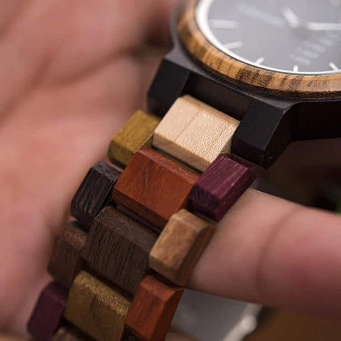 The Saddler Men's Wooden Watch