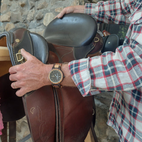 The Saddler Men's Wooden Watch